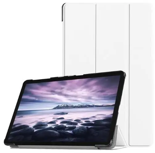 pro12.9-white Умный Магнитный чехол для нового iPad Pro, 11 дюймов,, ультратонкий противоударный чехол из искусственной кожи с тройной подставкой для iPad Pro 12,9 - Цвет: pro12.9-white