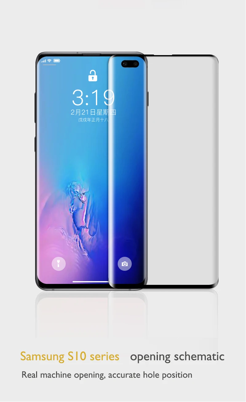 30D полное покрытие защитной Стекло Экран пленка для samsung Note9 S8 S9 плюс S10e закаленное Стекло для Galaxy S10 плюс протектор Стекло