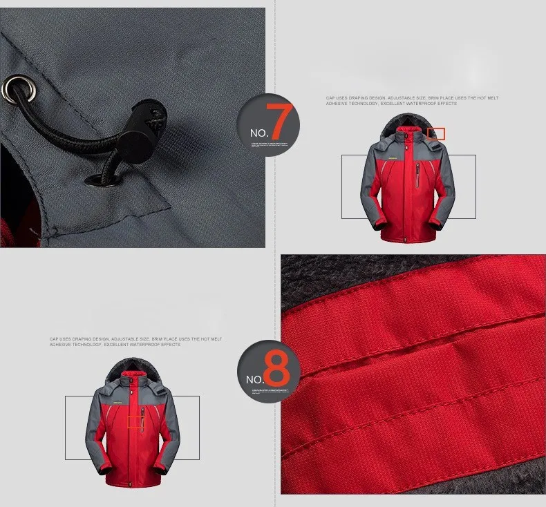 30 C FIT плюс толстый бархат вниз и парка пальто 6XL 7XL 8XL 9XL теплая зимняя куртка мужская водонепроницаемая ветрозащитная чакета hombre