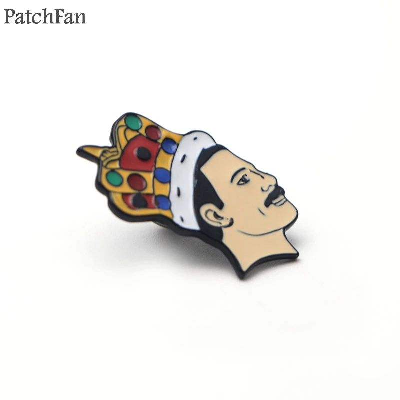 Patchfan Freddie Mercury цинковый сплав галстук булавки значки para рубашка сумка Одежда Кепка рюкзак броши значки медали украшения A1612