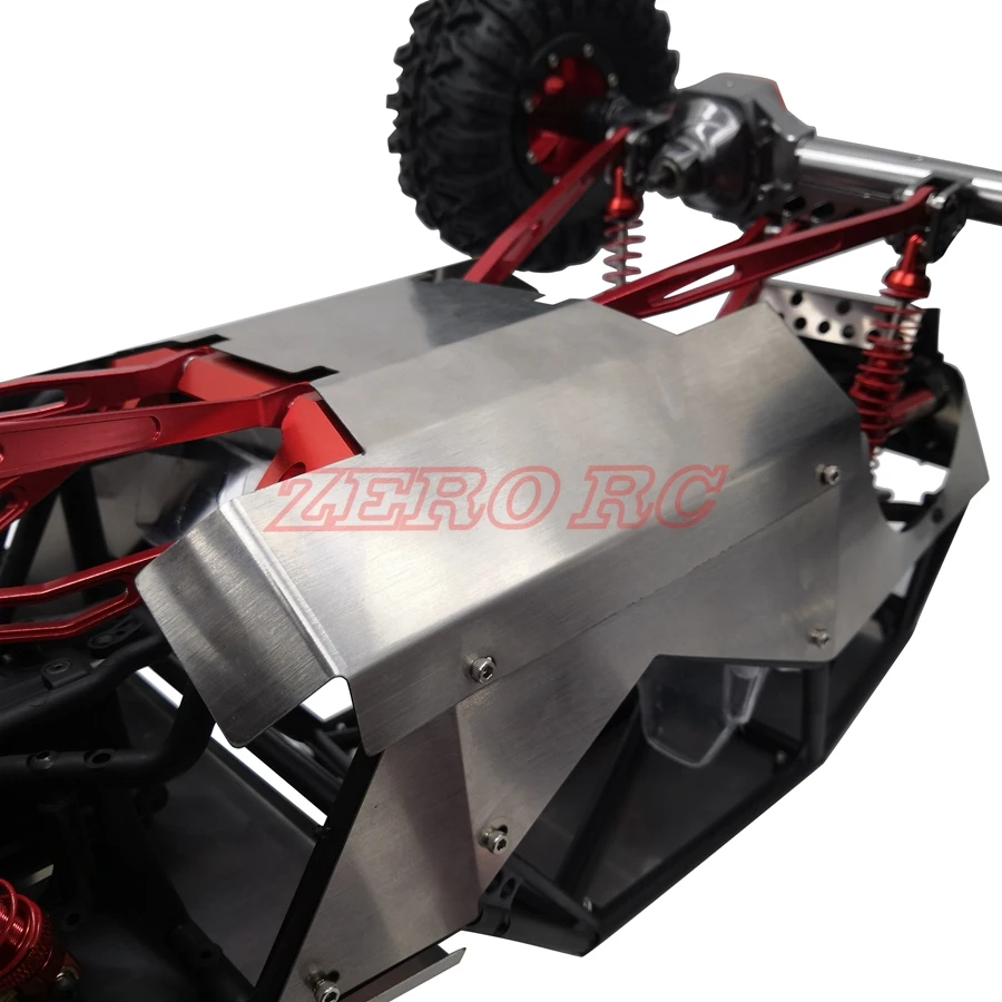 RC 1/10 грузовиков осевой Рейф рулон клетка из нержавеющей дна Защитная панель