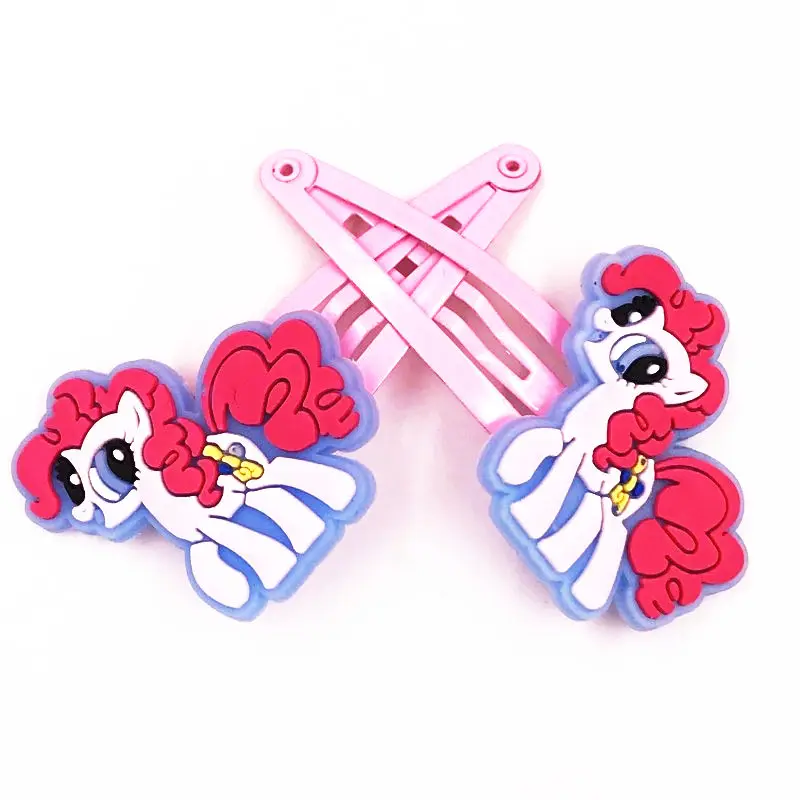 2 шт. лидер продаж красивые заколки для волос с лошадью My Little Poni девочек