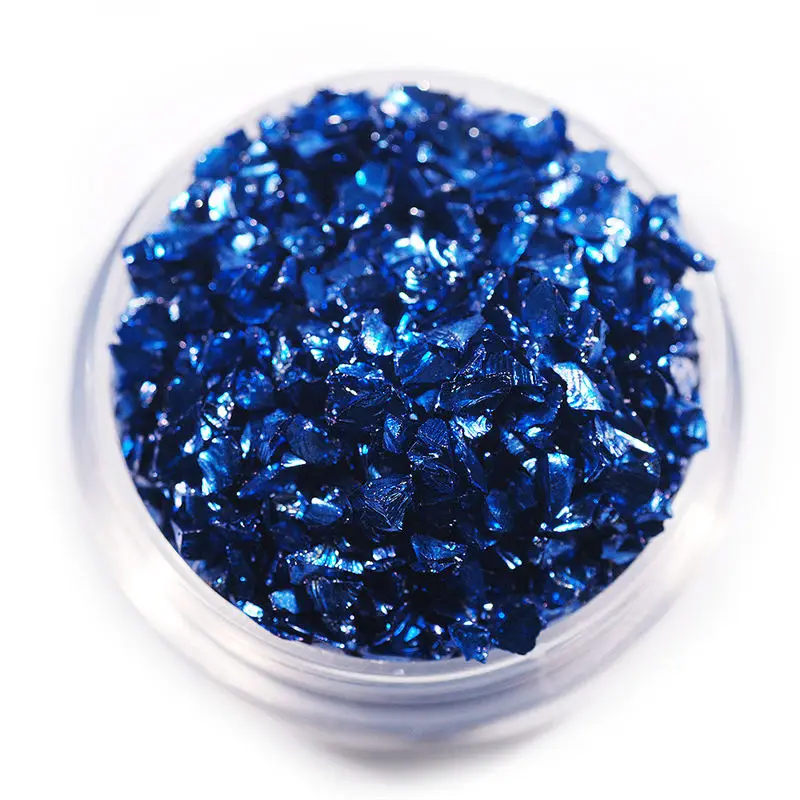 Sapphire Оптовые цены 450 г/пакет сломанной Стекло Стразы для ногтей камни 3D Mix Nail Art горный хрусталь украшения камни - Цвет: Sapphire