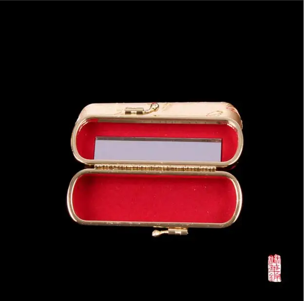 50 pcs/lot Travel Jewelry Gift Boxes with Mirror Empty Lipstick Tubes Packaging Box Lip Balm Containers Storage Case