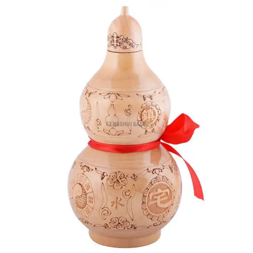 Feng Shui Boxwood Ying Yang Ву Лу Gourds для защиты 5 3 "x 2 8" Fengshui Taosim инструмент|gourd|boxwood treegourd