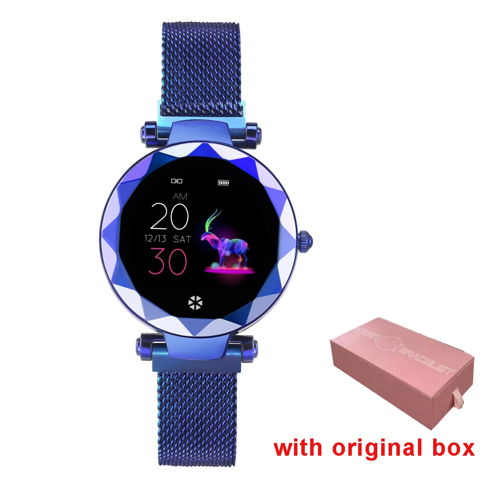 blue Женское платье HI18 IP67 Водонепроницаемый Женский Смарт-браслет монитор сердечного ритма фитнес-трекер женские Смарт-часы наручные смарт-браслет - Цвет: blue