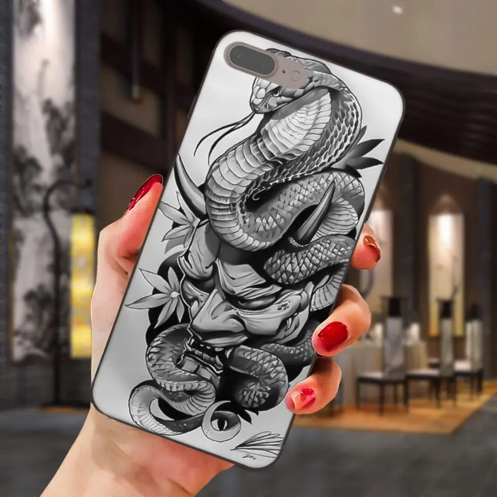 Мягкая, модная новинка, для huawei Honor 5A 6A 6C 7A 7C 7X 8A 8C 8X9 10 P8 P9 P10 P20 P30 Мини Lite Plus Прохладный татуировки королевская Кобра Змея