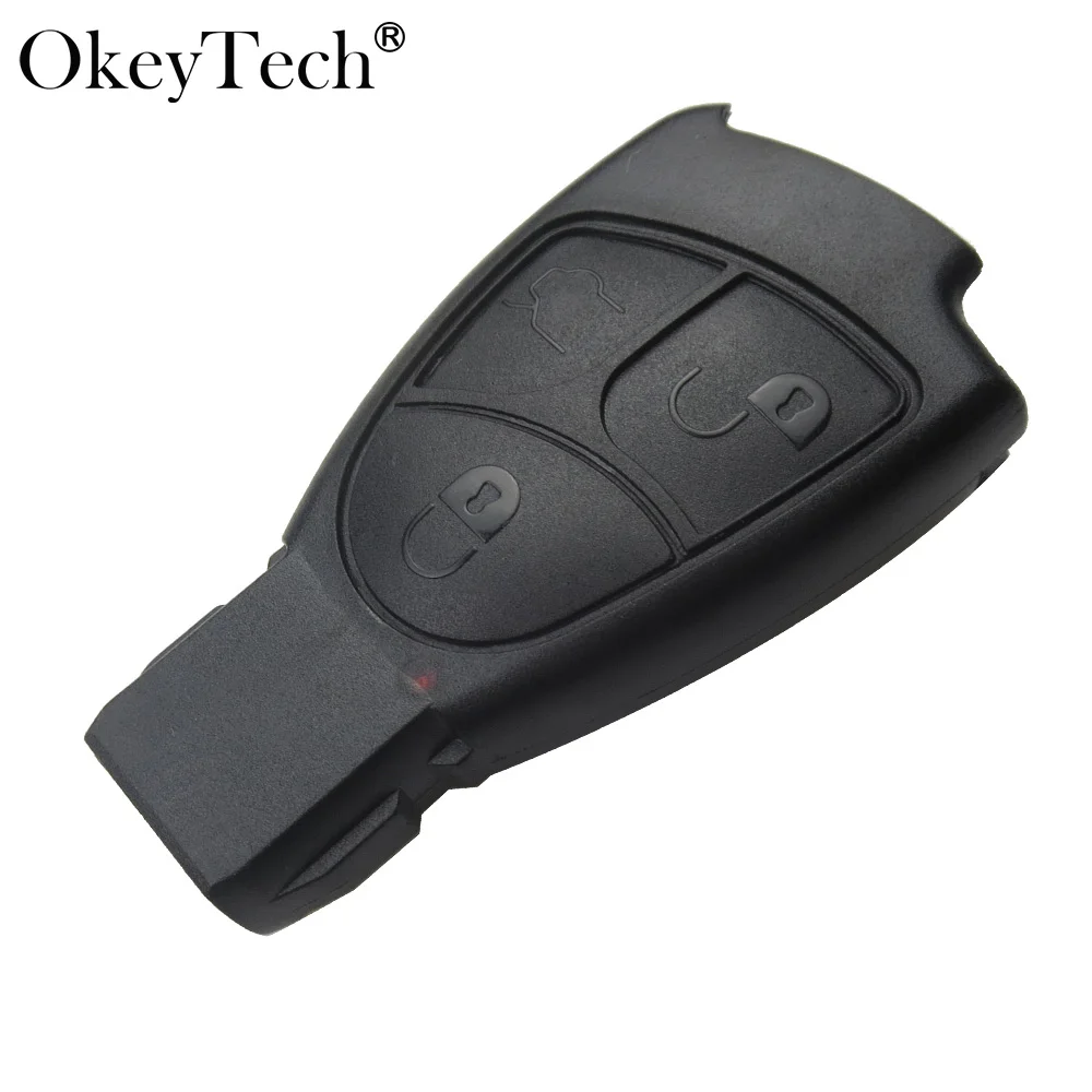 Okeyetch 10 шт./лот 3 кнопки дистанционного ключа Fob чехол смарт ключ для MB Mercedes Benz C E мл S