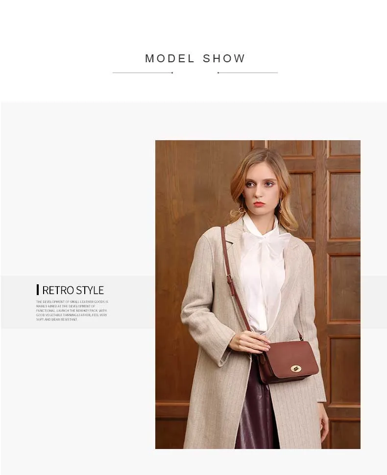 DIENQI Vintage Small Women Handbags New Fashion Female Genuine Leather Shoulder Messenger Bag Lady Crossbody Bag for Women