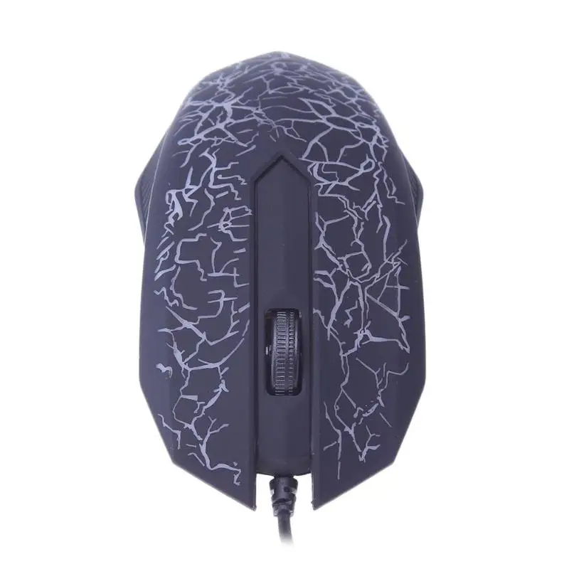 Черный Проводная usb-порт, 3 клавиши, 2400 dpi, оптическая игровая мышь с RGB подсветкой для ПК, ноутбука, компьютера, продвижение, для дома, офиса, геймерские мыши - Цвет: Черный