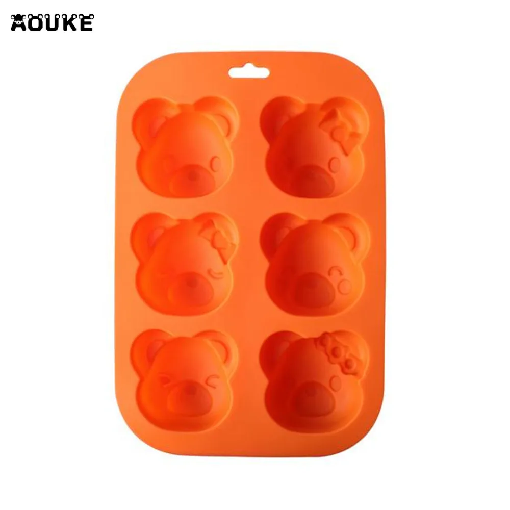 Инструменты сделай сам для милой формы медведя силиконовые выпечки шоколада