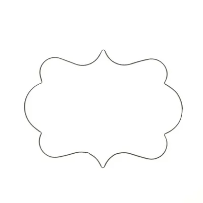 Абрикосовая 1 шт. Европейская свадебная рамка металлические формочки для печенья