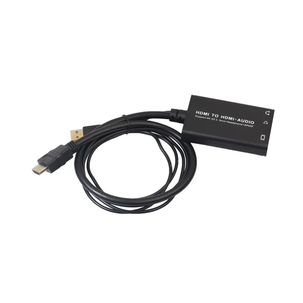 4K HDMI аудио экстрактор к и оптический TOSLINK SPDIF + 3 5 мм стерео сплиттер| |
