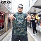 Камуфляжная рубашка-поло GXXH Мужская в стиле оверсайз, сорочка-поло с короткими рукавами, дышащая камуфляжная майка большого размера, лето, 2021