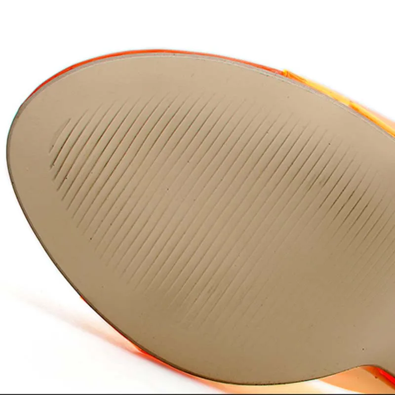 Прозрачные женские босоножки из ПВХ с открытым носком на высоком каблуке сезон