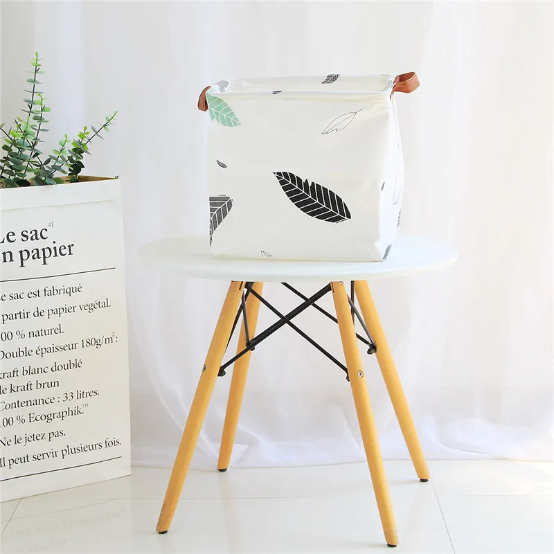 33*33*31cm Nordic Storage Baskets for Toys Cartoon Cloud Printed Sundries Clothes Organizer Folding Fabric Dirty laundry Basket | Дом и сад