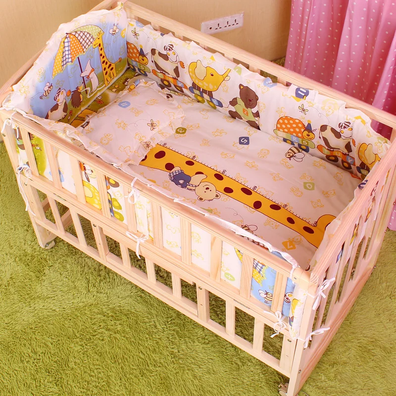 5 шт. детский хлопковый комплект постельного белья 90x50 см|crib bumper|baby bed bumperbed bumper |