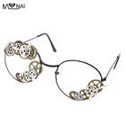 Солнцезащитные очки для мужчин и женщин в стиле стимпанк, металлическая цепочка для очков
