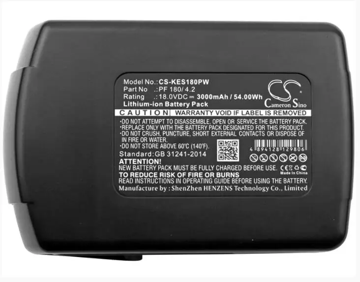 

Cameron Sino 3000mAh battery for KRESS 180 AFB PF 180/ 4.2 Power Tools Battery