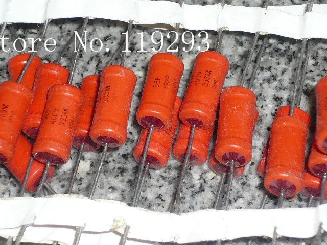 [BELLA] 0 033 мкФ 33N 400V SBE U.S. 192P серия Красная головка осевая металлическая пленка fever top