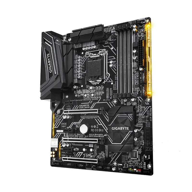 GIGABYTE GA Z370 UD3H настольная материнская плата LGA1151 DDR4 M.2 SATA III 64G ATX|Материнские платы| |