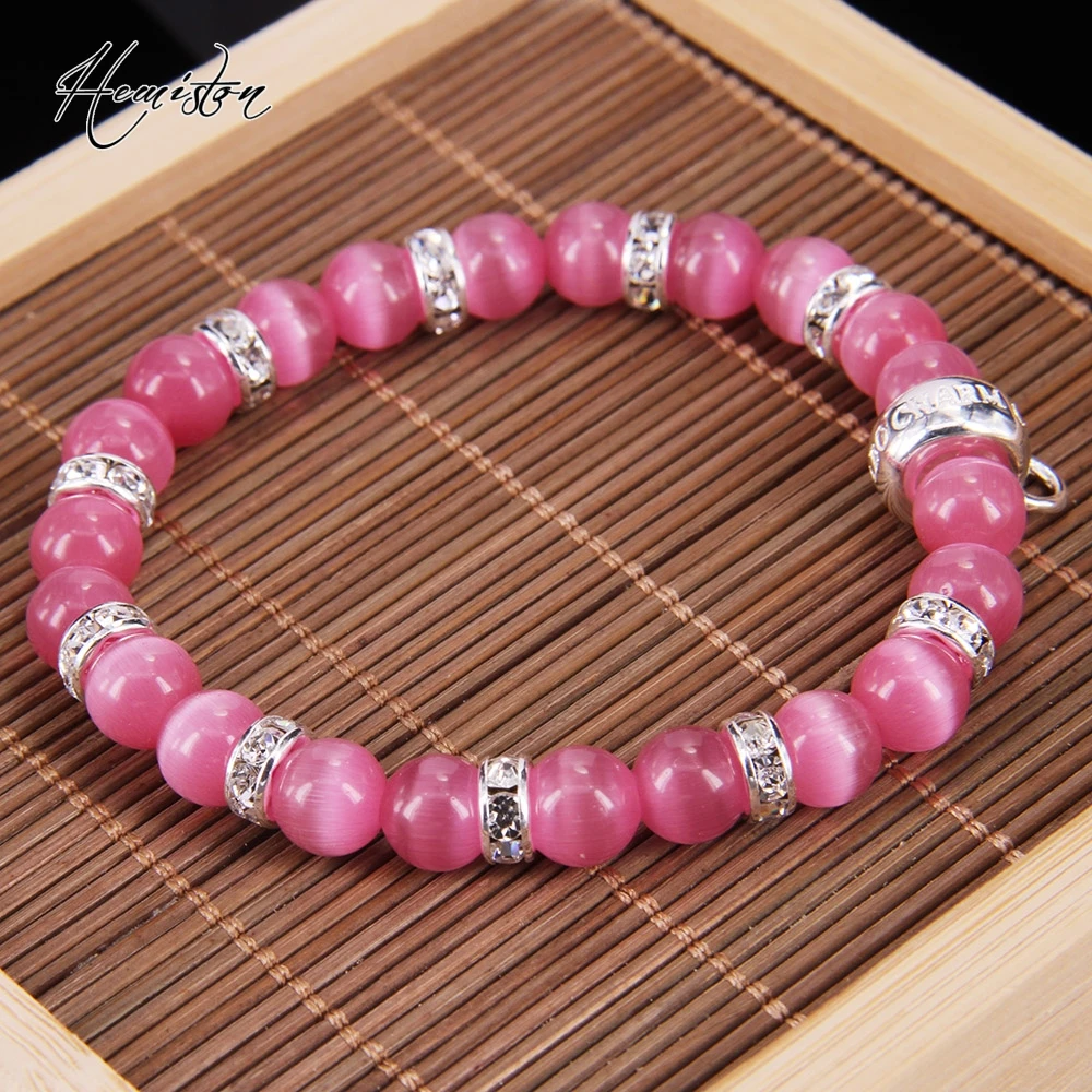 Браслет из бусин с опалом Thomas Rose браслет Стразы фирменной подвеской ювелирные