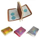 1 шт. 336 слотов, держатель для стемпинга, чехол, круглая Квадратная тарелка-органайзер для дизайна ногтей цвета радуги, золота, серебра, розы