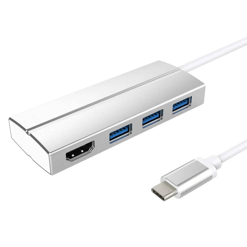 Amkle USB C 3 1 Type к HDMI адаптер Male Female 1080P 4K видео конвертер для Macbook Pro 0 HUB |