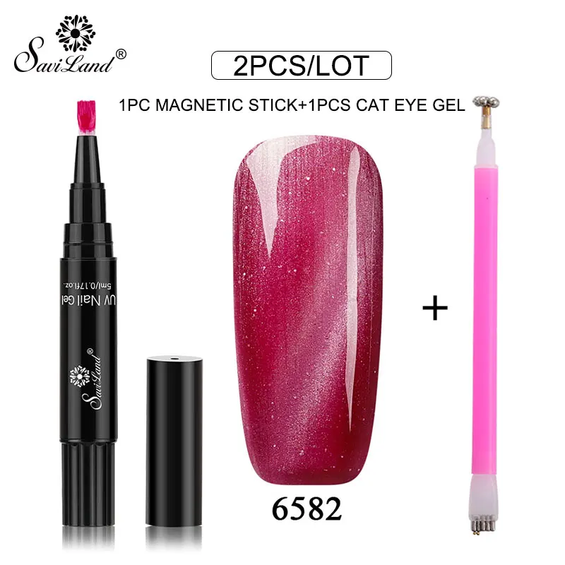 ZHG919 Saviland 2 шт./лот Магнитная 3D кошачий глаз гель лак для ногтей магнит Nail Art инструменты магнит для УФ лак для ногтей маникюр инструмент - Цвет: ZHG919