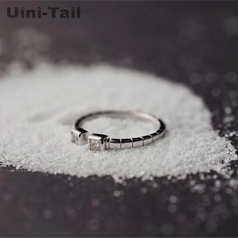 Uini-Tail Горячая новинка искусственное серебро Ретро механический ремешок Открытое