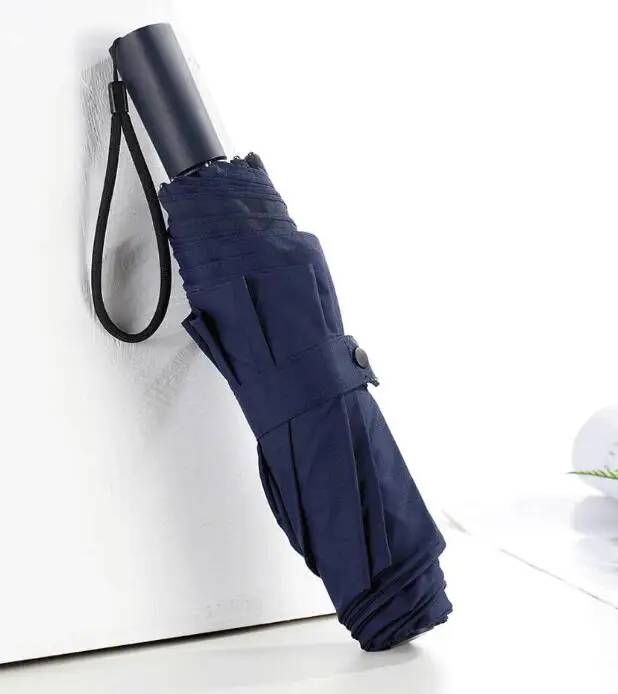 Синий Xiaomi Umbrella LSD ветрозащитный водонепроницаемый анти-УФ большой зонт усиленный три складной солнечный и дождливый LSD Umbrella H20 - Цвет: Синий