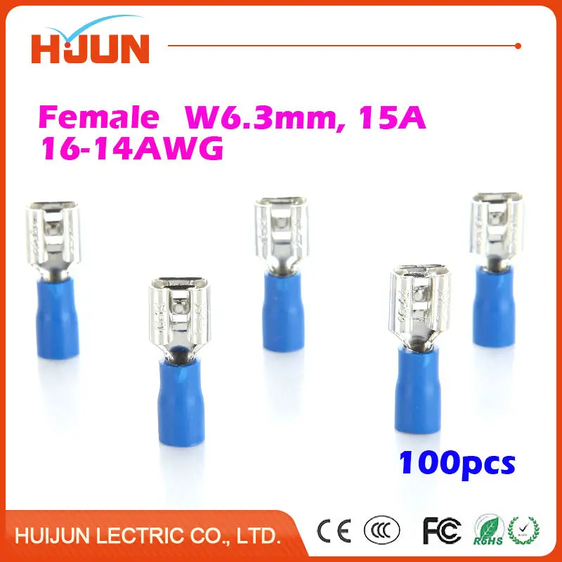 100 шт./лот 6 3 Штекерная розетка синий женский кабель быстрого отключения