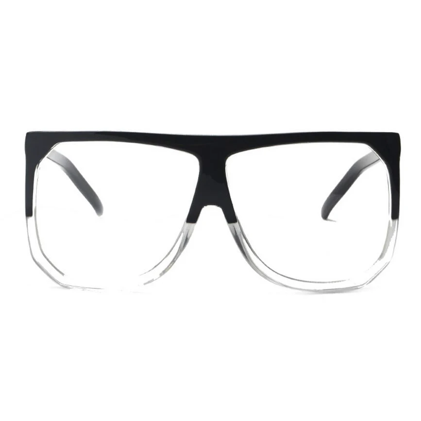 9 clear black frame ROYAL GIRL, новинка, брендовые дизайнерские модные женские солнцезащитные очки, большие размеры, Женские винтажные солнцезащитные очки с плоским верхом, очки Oculos de sol ss568 - Цвет линз: 9 clear black frame