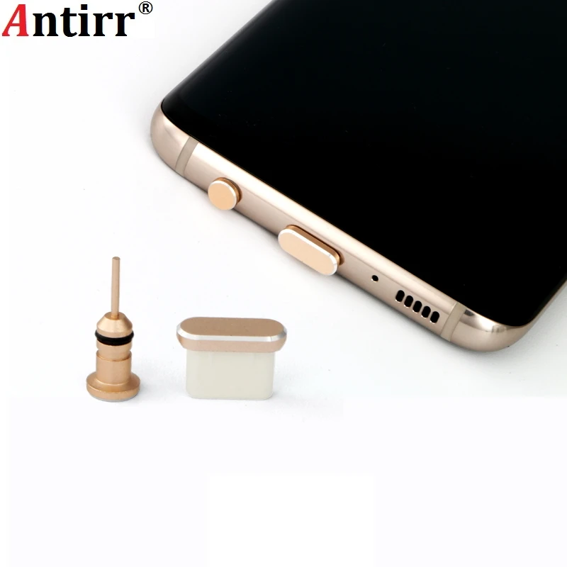 Type-c Dust plug Aluminium Alloy Type c Jack Mobile phone USB-C Charger Stopple for Xiaomi Mi5 mi6 Huawei P9 P10 LETV | Электроника