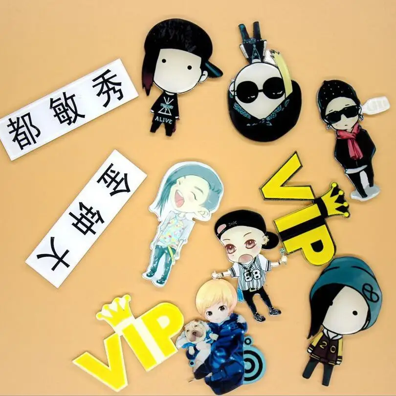 Акриловые Броши Cool GD EXO Luhan Wuyifan значок с животными брошь для рюкзака броши