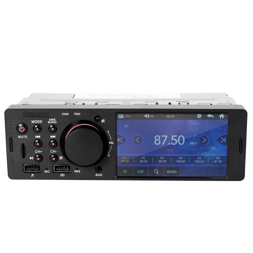Автомагнитола 4 1 дюймов HD 1080P BLUETOOTH FM MP5 MP3 плеер USB AUX TF 1DIN с возможностью