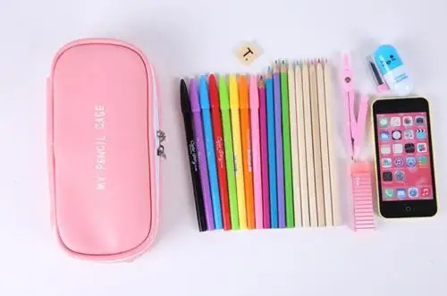 Корейский пенал для мальчиков и девочек сумка школы поставок черный белый зебры