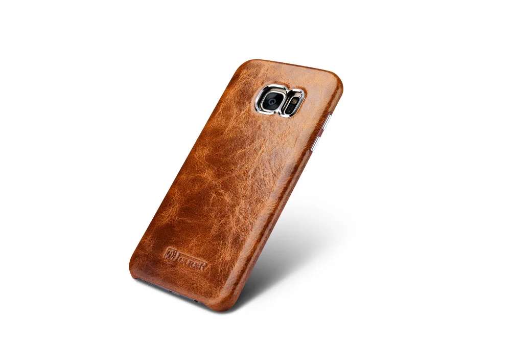 Винтажный чехол Icarer из натуральной кожи для samsung Galaxy S7/S7 Edge, роскошный бренд, ультра тонкий чехол для телефона s