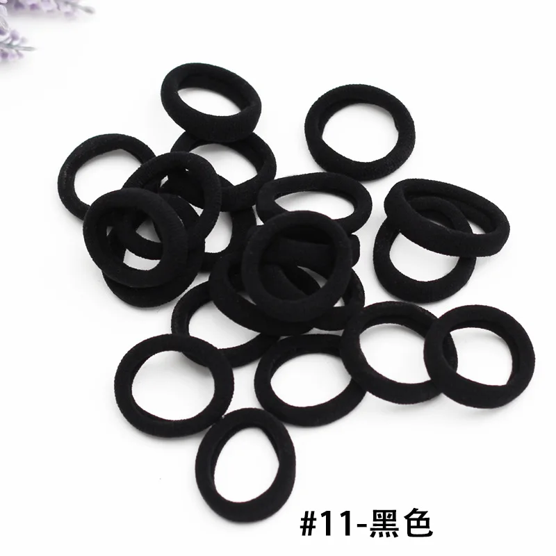 200PCS/Lot 2.5CM Good Quality Girls High Elastic Hair Bands Colorful Rope Ponytail Holder Headwear Tie Gum Accessories | Детская одежда