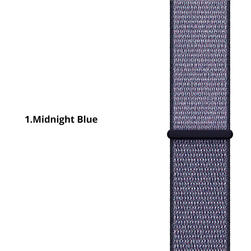 Midnight Blue 20 мм нейлоновая Спортивная петля для Garmin Vivoactive 3 застежка для часов регулируемая застежка для Forerunner 645 музыкальный смарт-ремешок для часов - Цвет ремешка: Midnight Blue