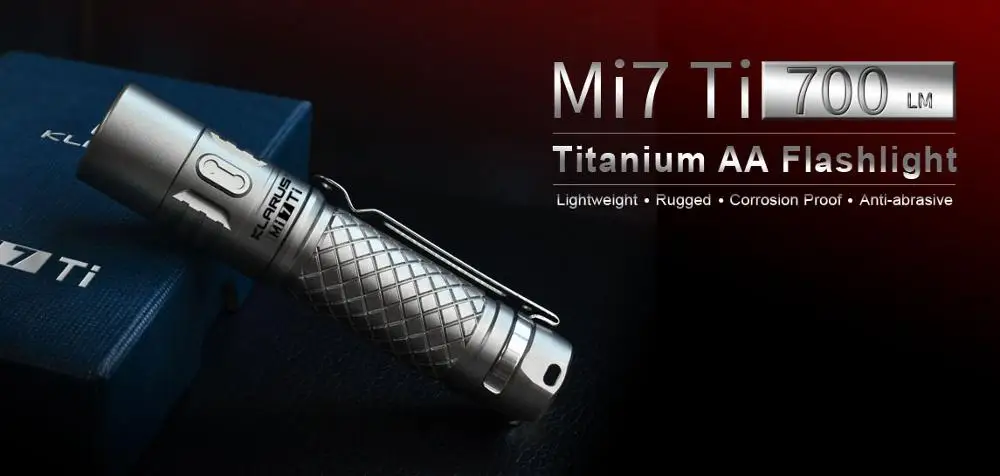 Фонарик KLARUS Mi7 Ti CREE XP L 700 люмен маленький и легкий для повседневного ношения