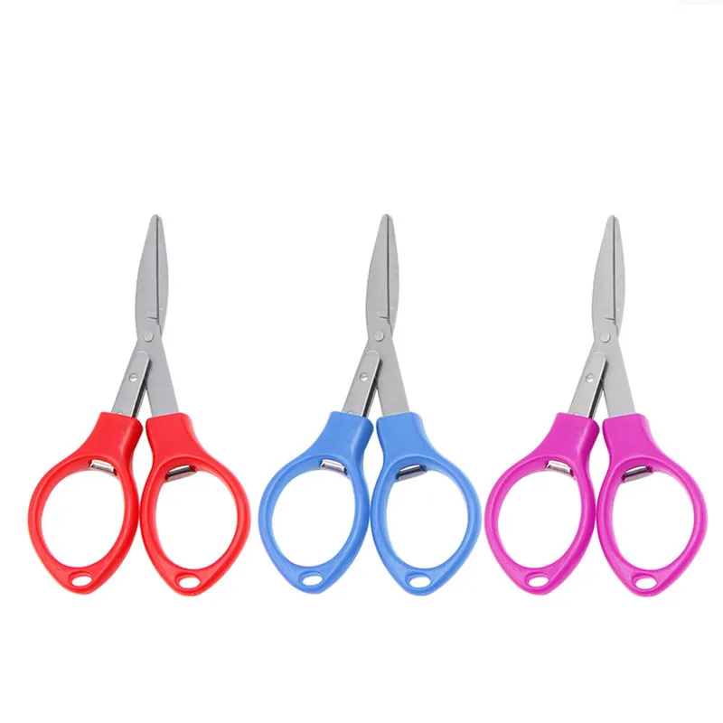 Нержавеющая сталь Складные Ножницы Для Кемпинга Брелок рыболовные ножницы мини