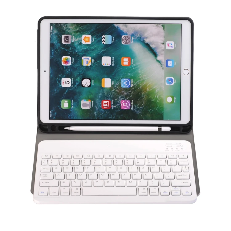10,5 клавиатура для iPad Air() и iPad Pro 10,5 дюймов, алюминиевая Bluetooth клавиатура с подсветкой клавиш(серый космос