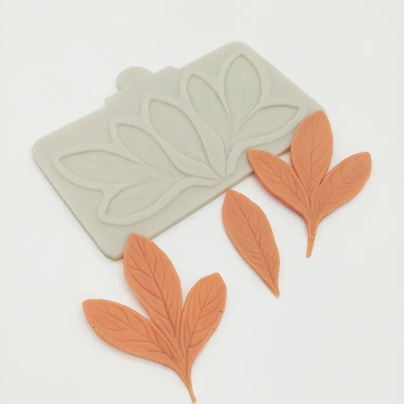 minsunbak Latest Leaf Silicone Mold High Quality Fondant Cake Decorating Tools SugarCraft | Дом и сад