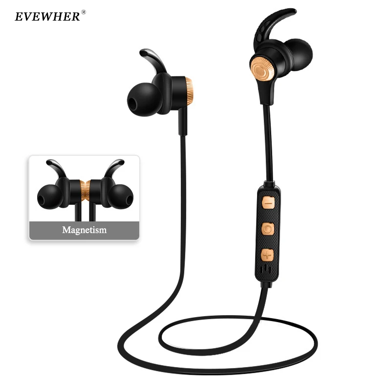 V4.2 плюс EDR Bluetooth наушники водонепроницаемые магнитные Спортивные Беспроводные