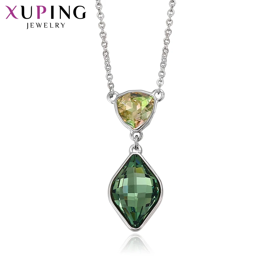 Xuping, модная подвеска, Роскошные Кристаллы от Swarovski, подвеска в виде капли воды, ожерелья для женщин, подарки на день Святого Валентина, 43461