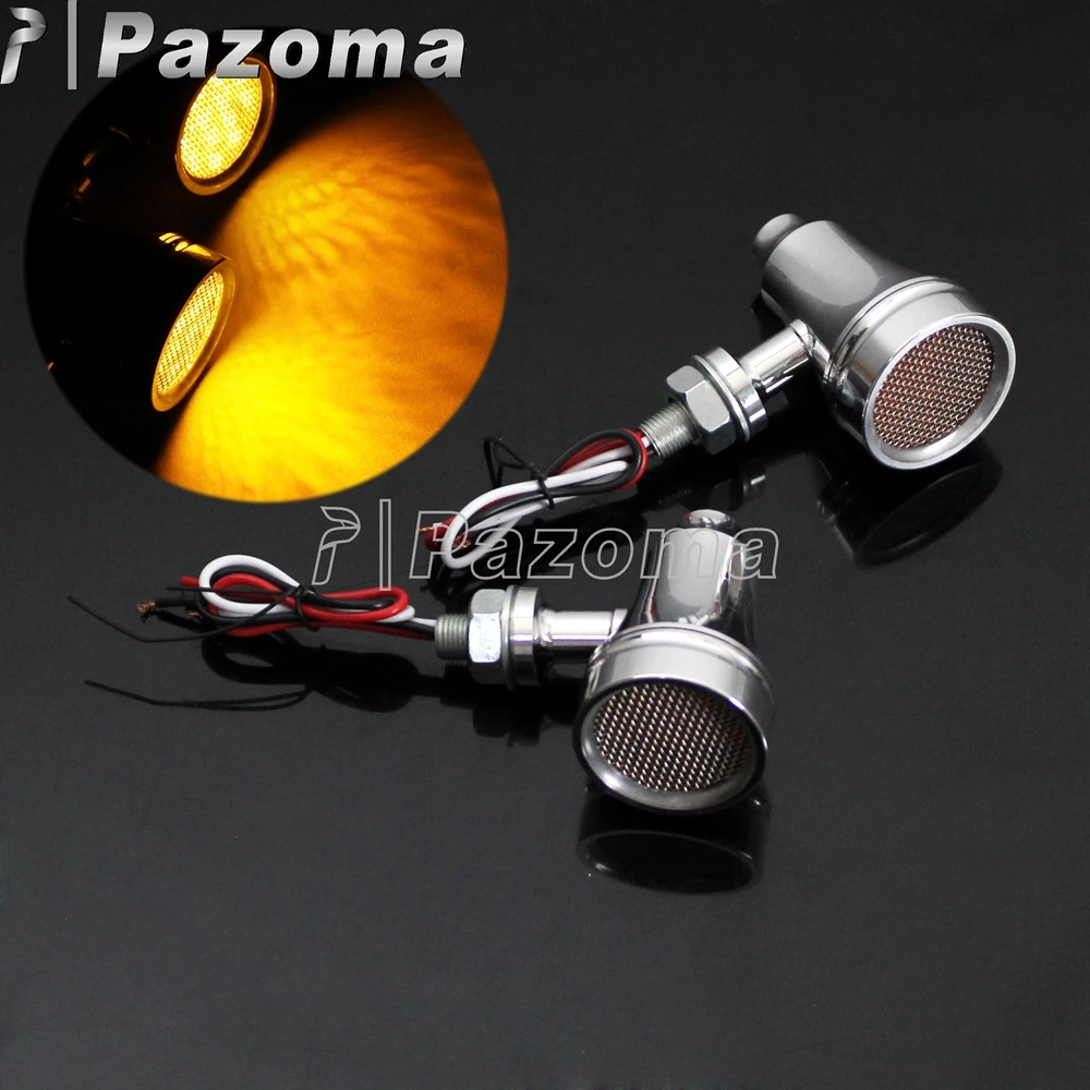 2 шт. мотоциклетный светодиодный Янтарный световой индикатор мигалка