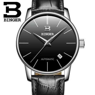 Item 8 Швейцарские наручные часы Binger мужские роскошные брендовые relogio masculino Механические часы мужские сапфировые водонепроницаемые наручные часы B-5005M15 - Цвет: Item 8