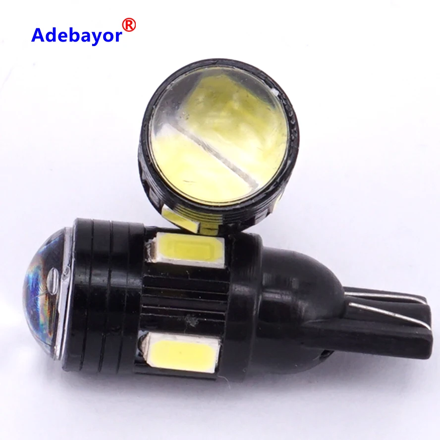 16 pcs/lot T10 6 SMD 5630 High Power 3W Super Bright wide instrument Indicator lamp 194 168 2825 W5W LED Car Lights Bulb | Автомобили и