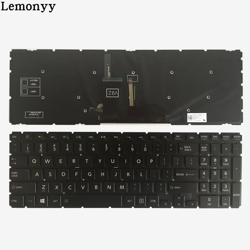 Новая клавиатура США для Toshiba Satellite Radius P55W P55W-B P55W-B5224 P55W-B5220 P55W-B5318 черный США ноутбук клавиатура с подсветкой